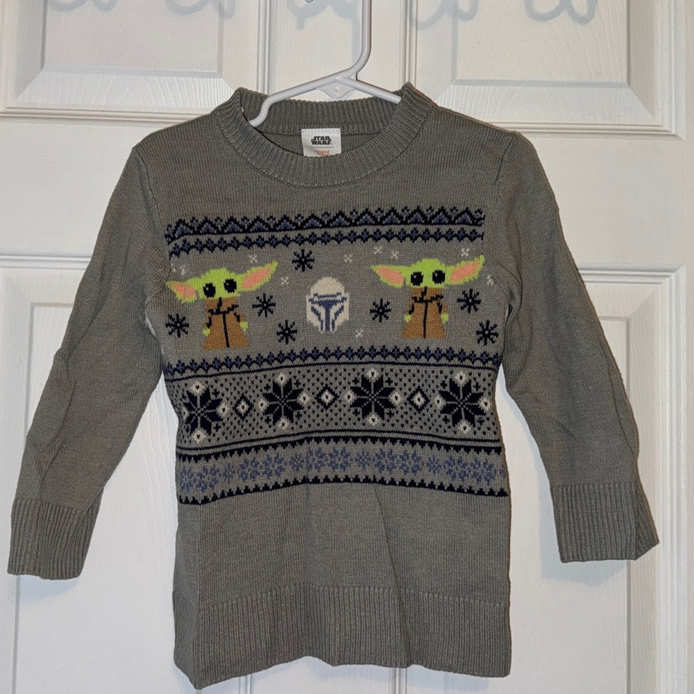 Star Wars - Toddler Ugly Christmas Sweater - Yoda / Grogu - 2T